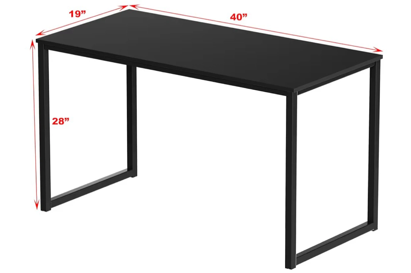 Simple Computer Desk - 40" x 19" x 28" - photo 4