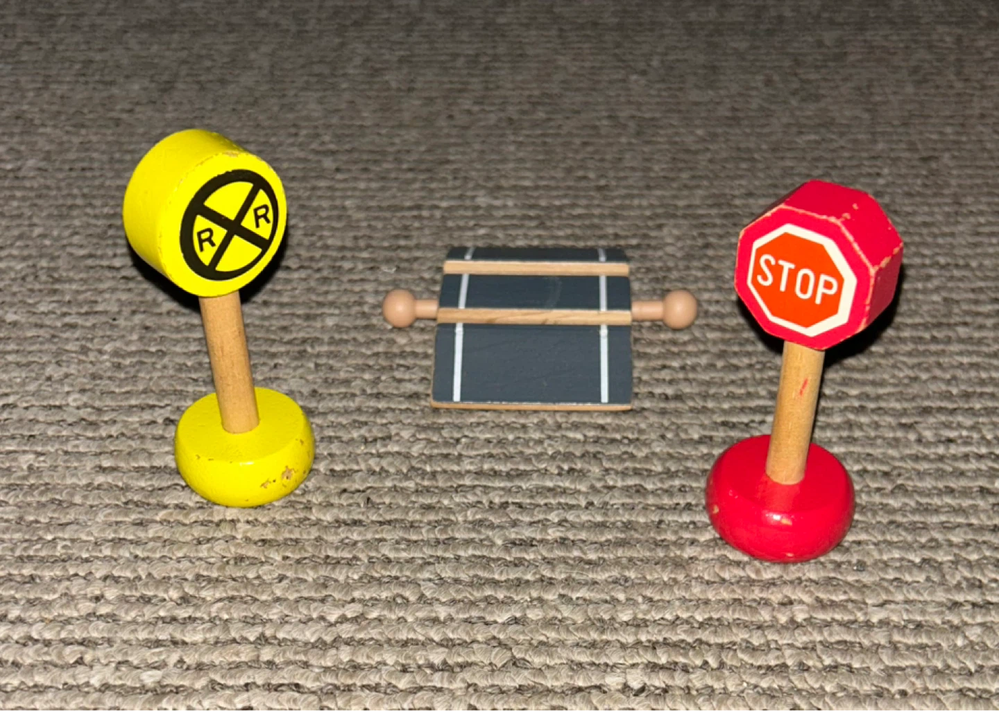 Wooden Train Crossing Set - photo 3