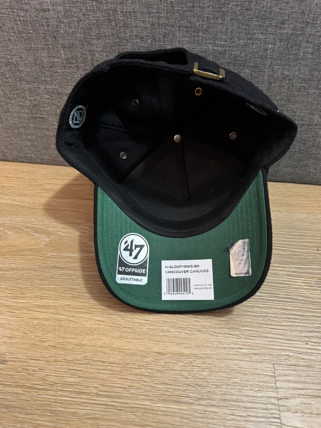 Vancouver Canucks ‘47 Offside Adjustable Black Hat - photo 2
