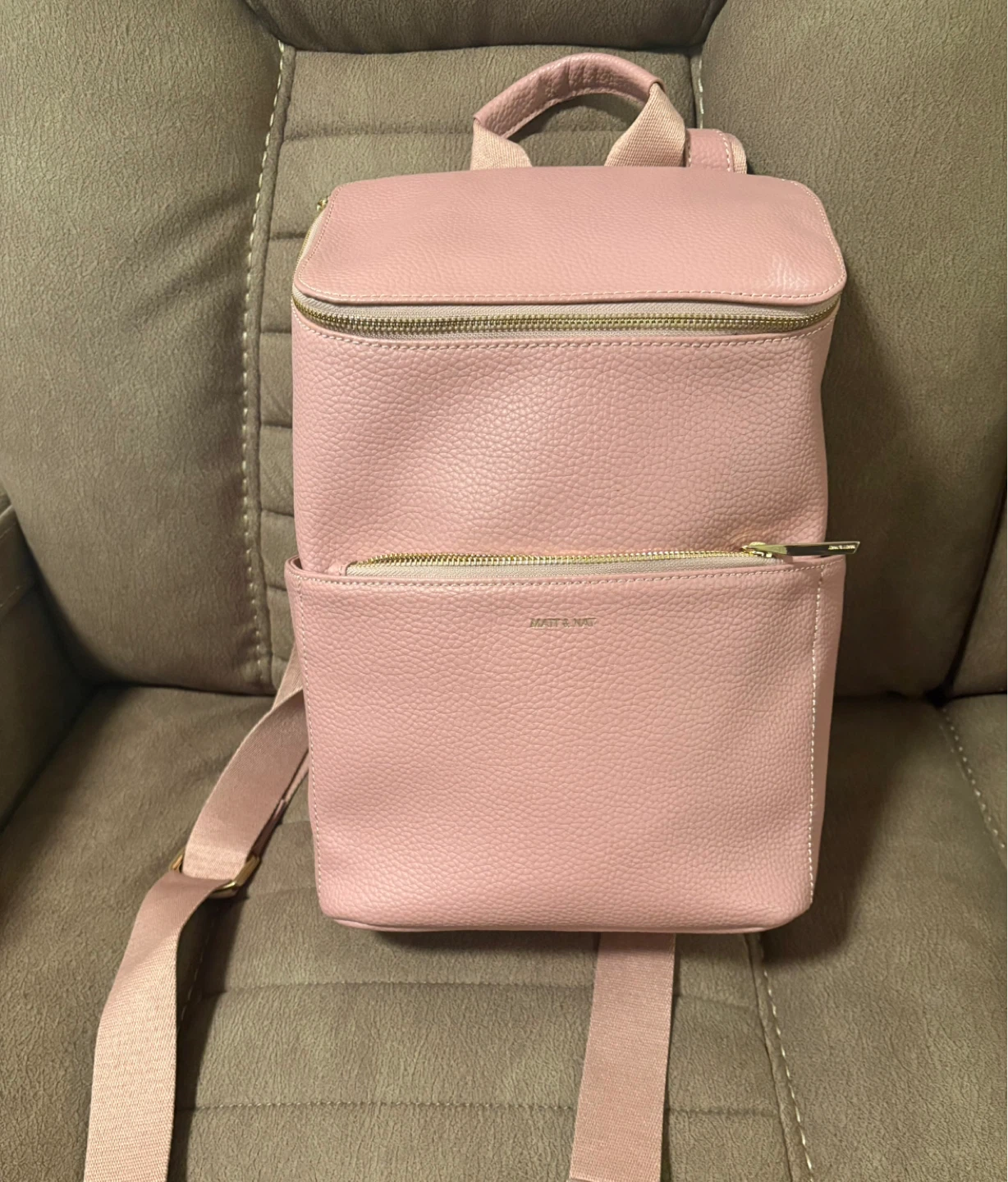 Matt & Nat Pink Vegan Leather Backpack - photo 2