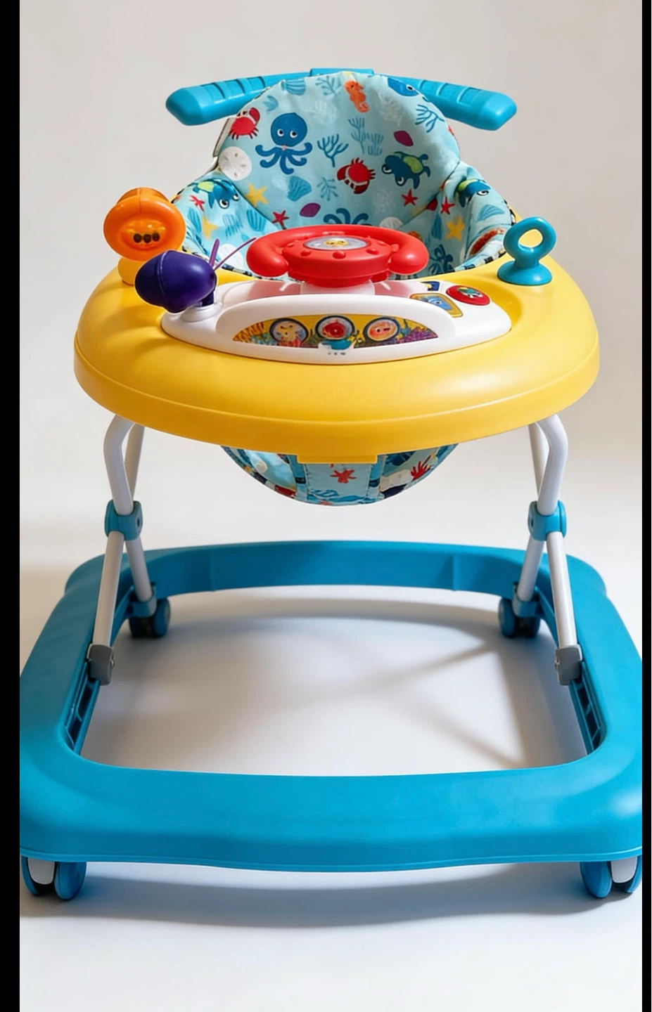 Baby Walker with Steering Wheel Toy