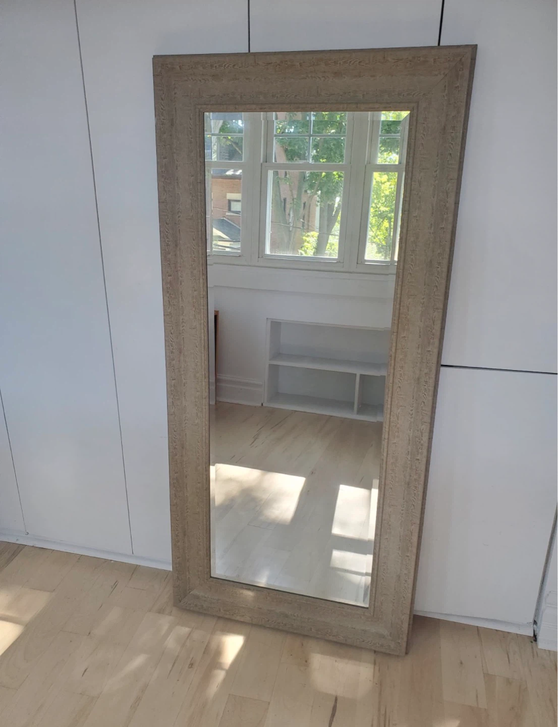 Large Wood Framed Mirror