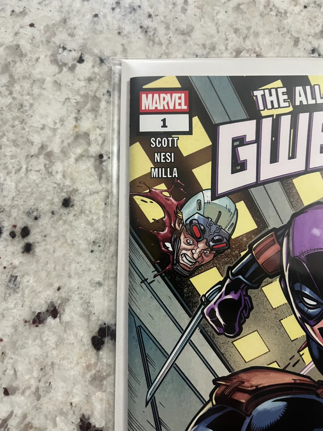 The All-New, All-Deadly Gwenpool #1 Comic and Wooden Figure - photo 3