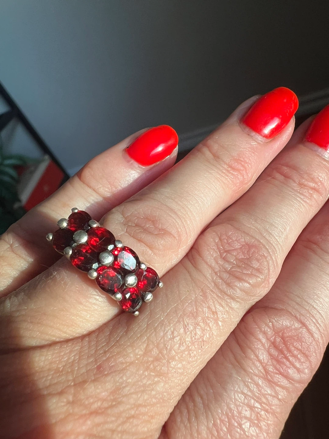 925 Silver Garnet Ring - photo 3