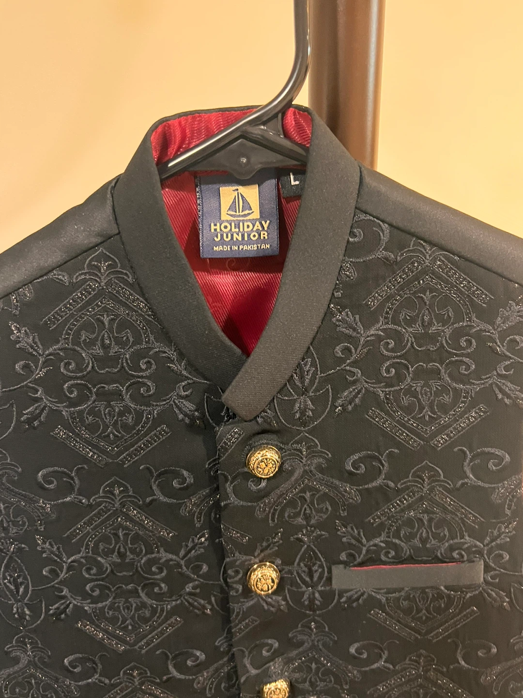 Holiday Junior Boys Black Embroidered Vest - photo 2