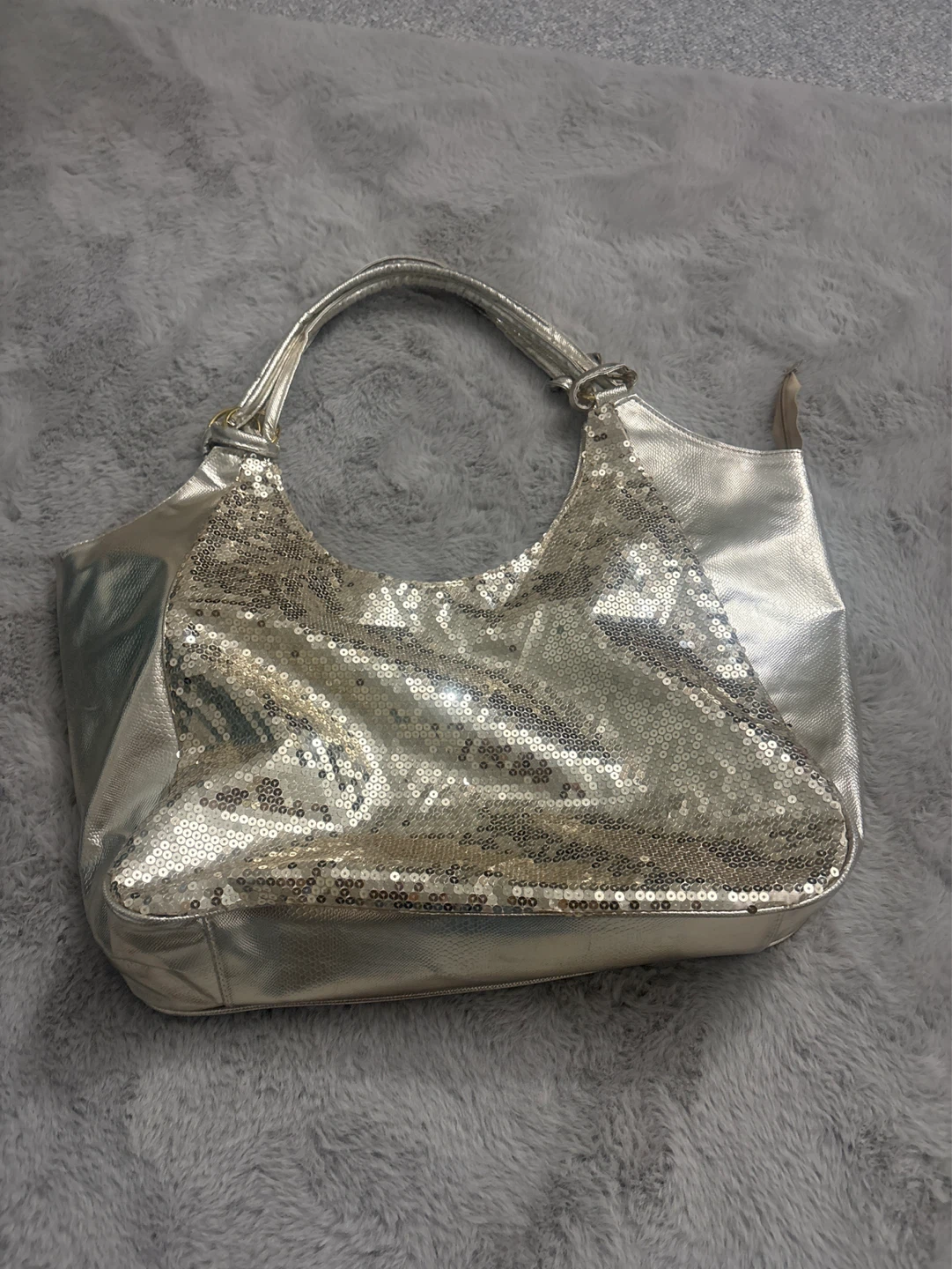 Silver Sequin Shoulder Bag - photo 2