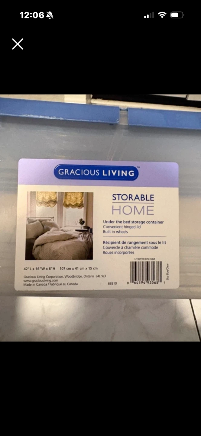 Gracious Living Stor-Able Home Under-Bed Storage Container - photo 2