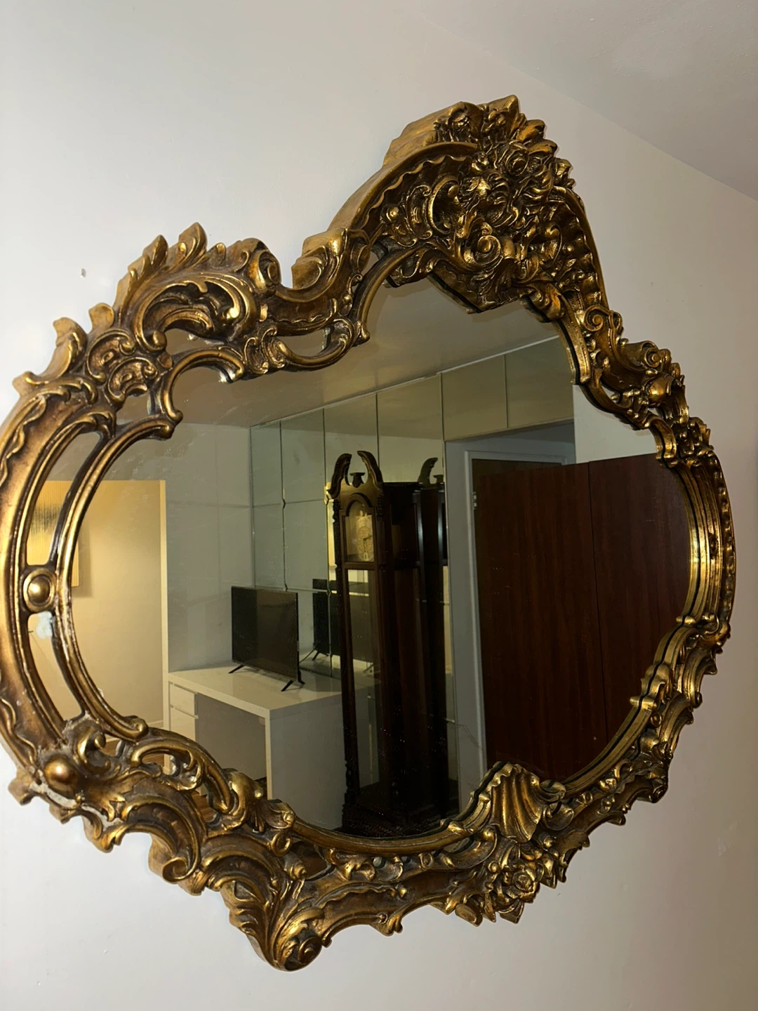 Ornate Gold Baroque Style Mirror - photo 2
