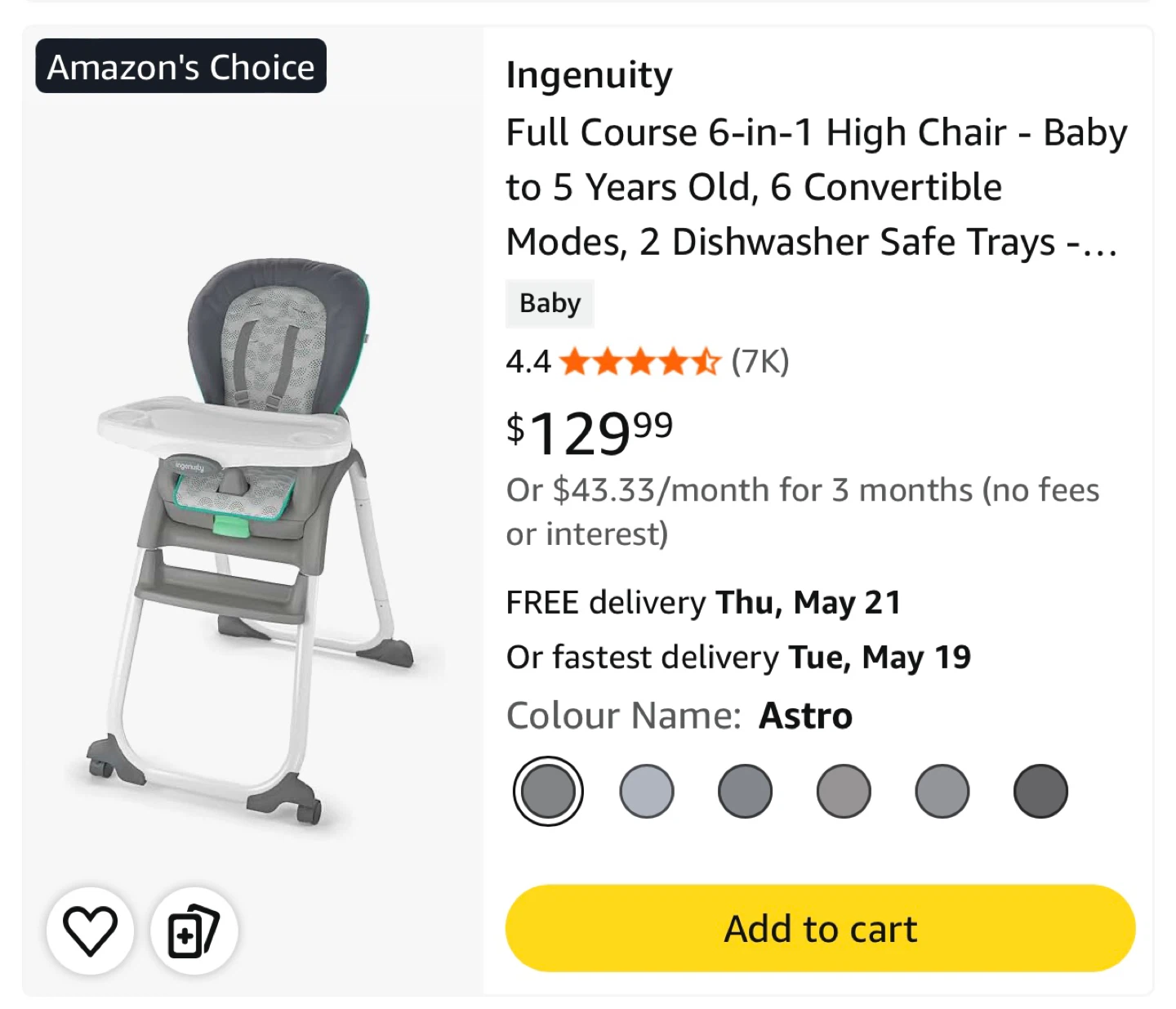 Ingenuity Full Course 6-in-1 High Chair - photo 5