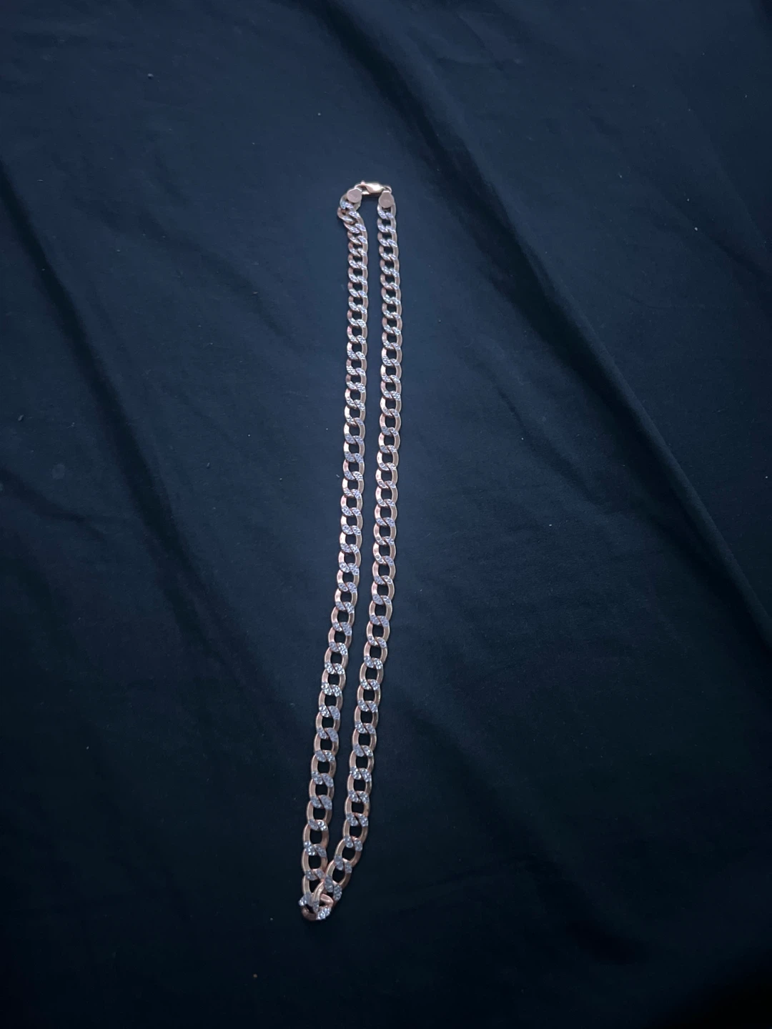 Gold Colour Cuban Link Chain Necklace