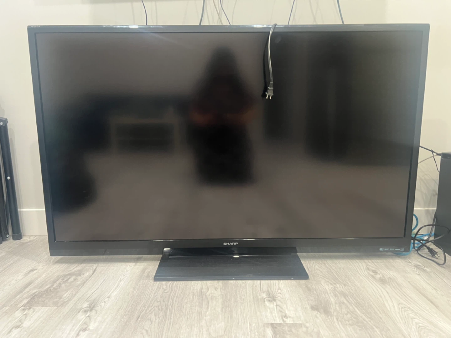 Sharp Black Flat Screen TV - photo 2