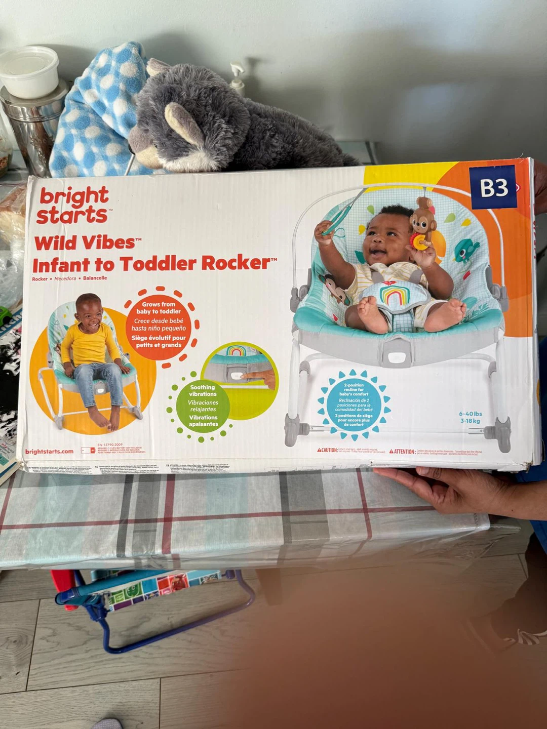 Bright Starts Wild Vibes Infant to Toddler Rocker - photo 2