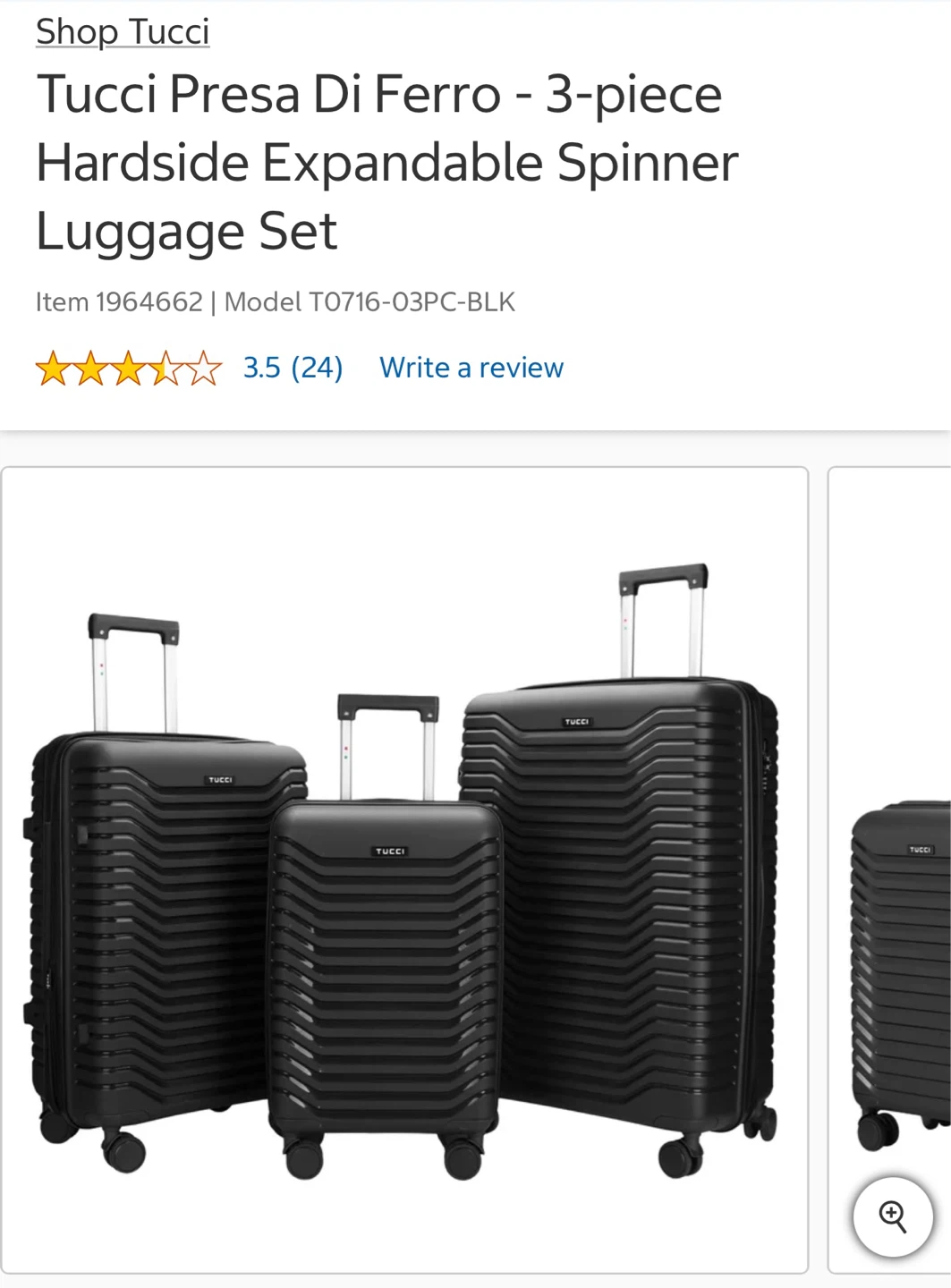 Brand new 26in Tucci Presa Di Ferro Luggage