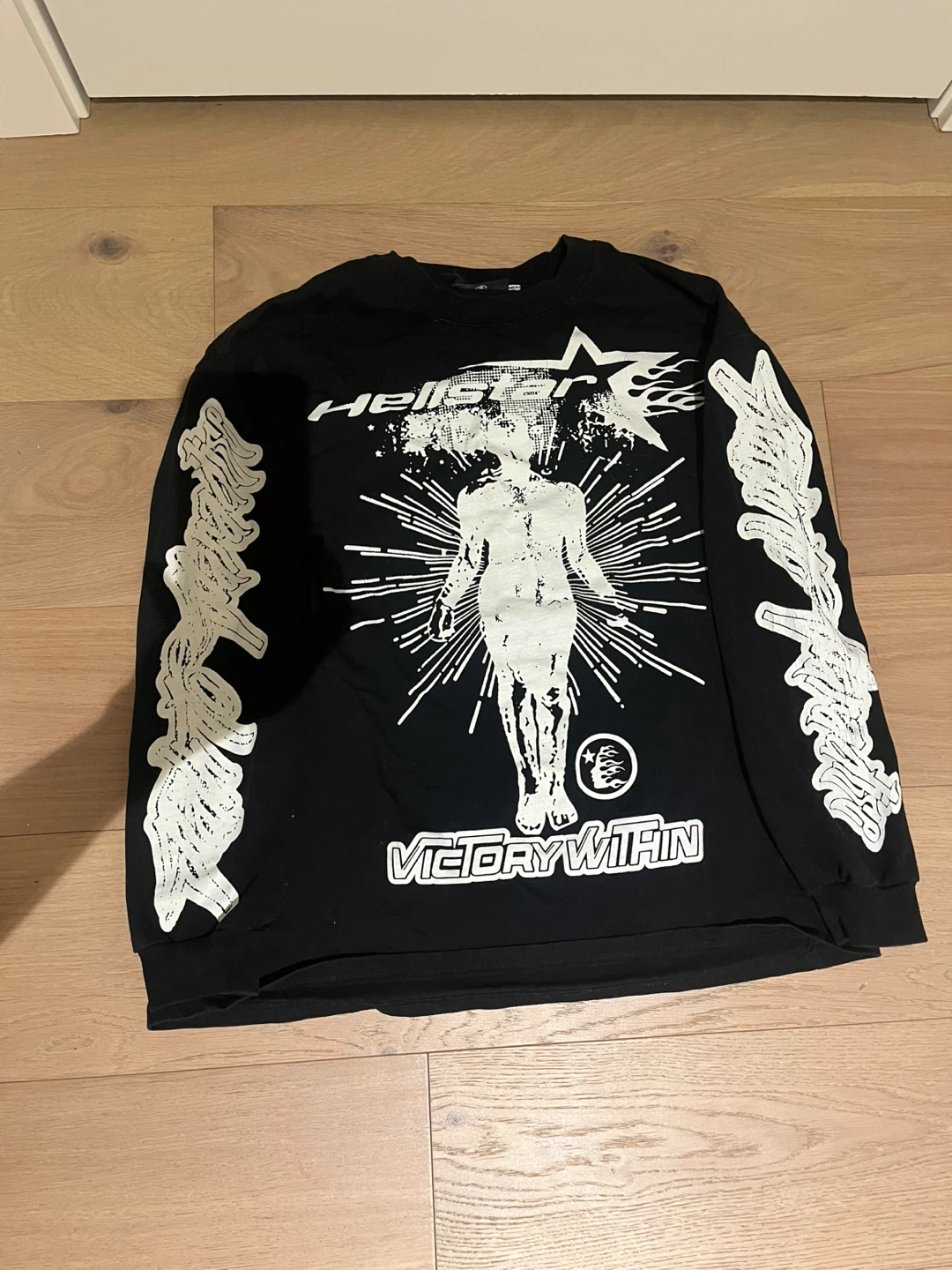 Victory Within Black Long Sleeve Graphic T-Shirt