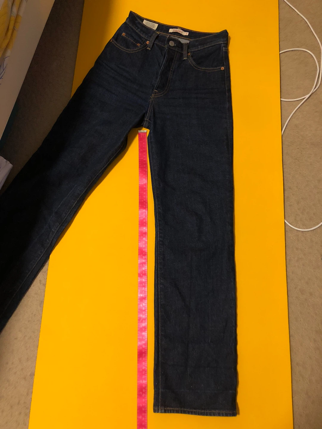 Levi’s Ribcage Straight Jeans Size 25 (Dark wash, full length) - photo 5