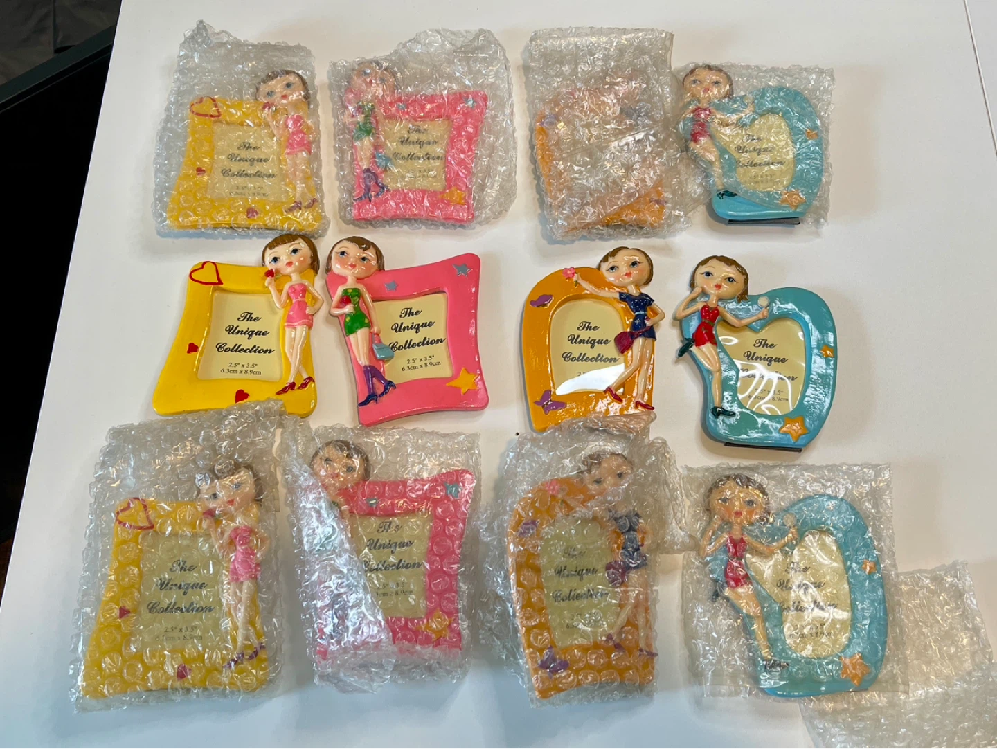 Vintage Y2K Girl Mini Photo Frames - Brand New Set