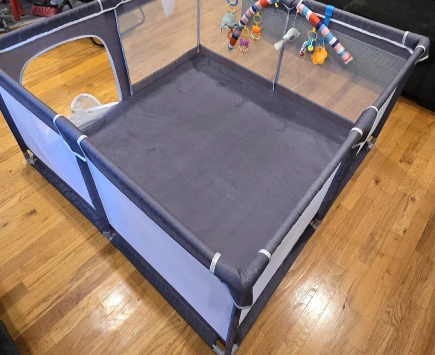 Grey Playpen with Toys - photo 2