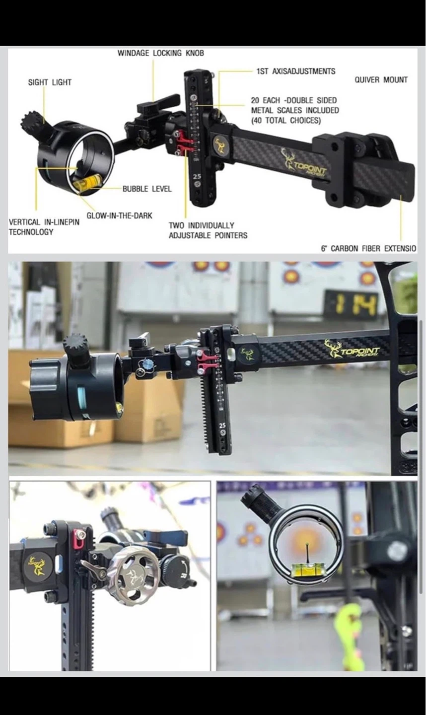 TOPOINT Micro Adjustable Bow Sight - photo 4