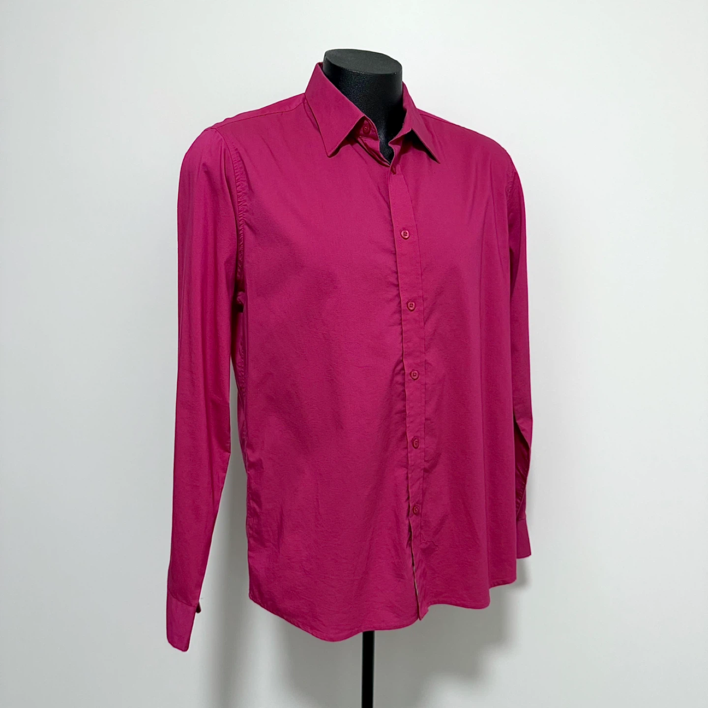 Men’s raspberry Monza dress shirt (XL) - photo 3