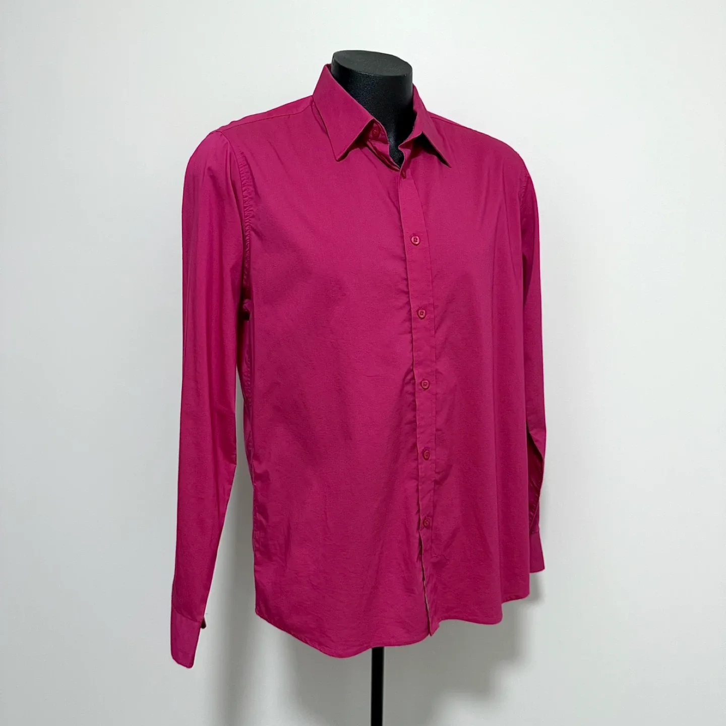Men’s raspberry Monza dress shirt (XL) - photo 3