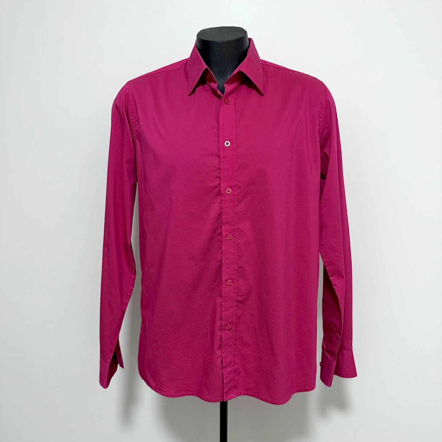 Men’s raspberry Monza dress shirt (XL) - photo 2