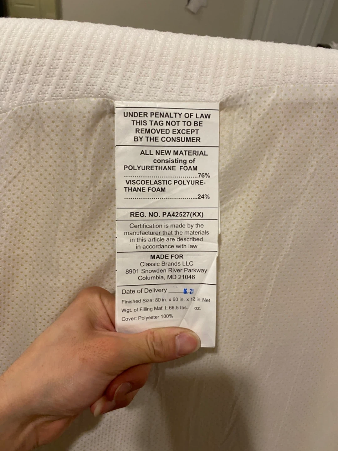 Queen Size Mattress - Polyurethane Foam and Viscoelastic Foam - photo 3
