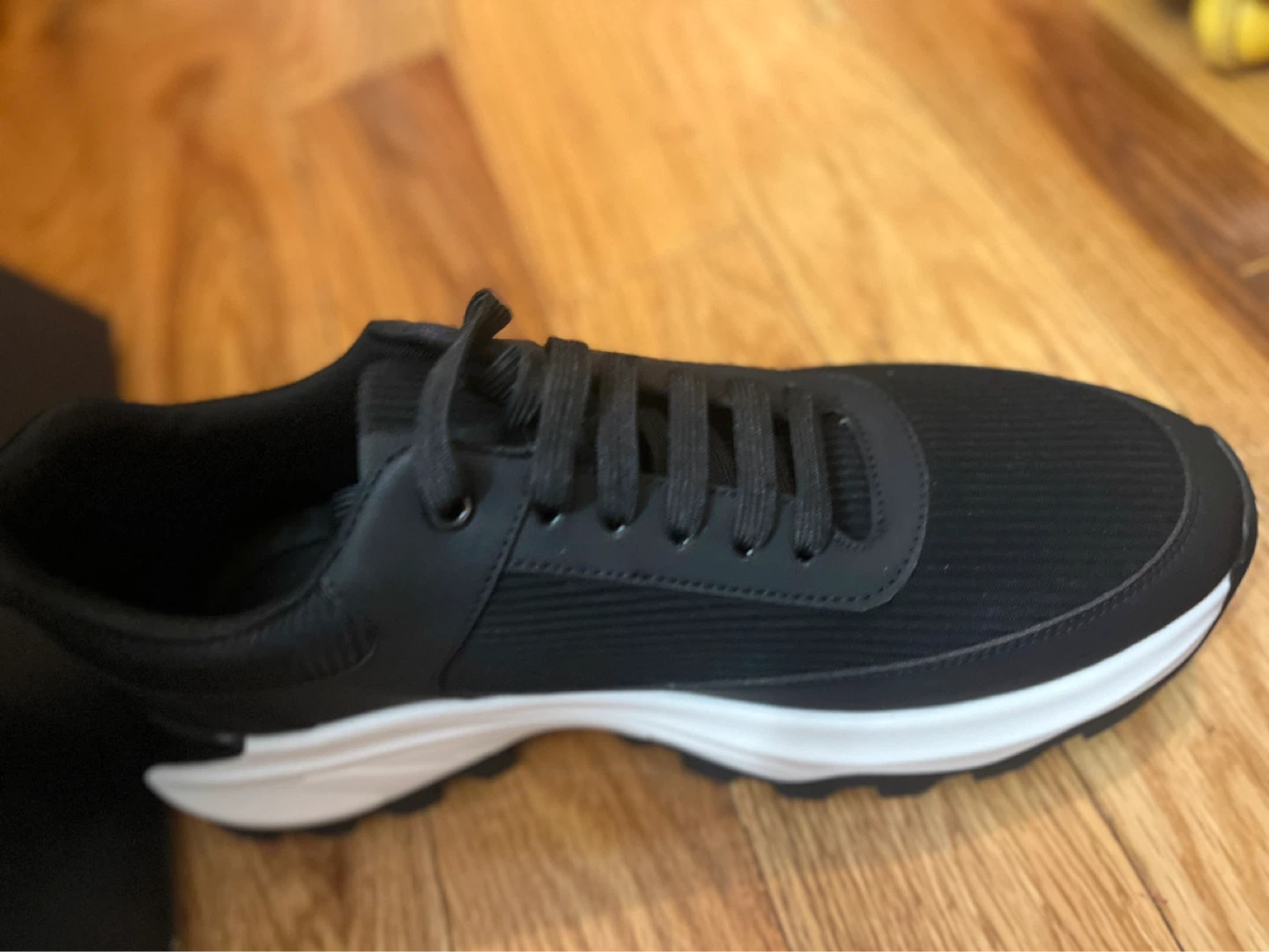 Prada Black & White Chunky Sole Sneakers - photo 4