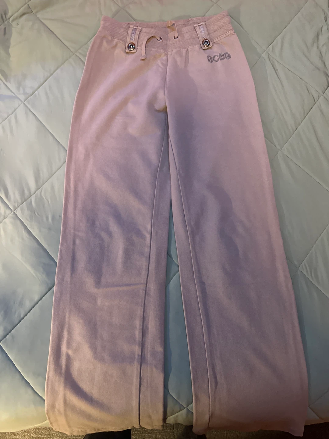 BCBGMaxAzria Grey Wide-Leg Sweatpants