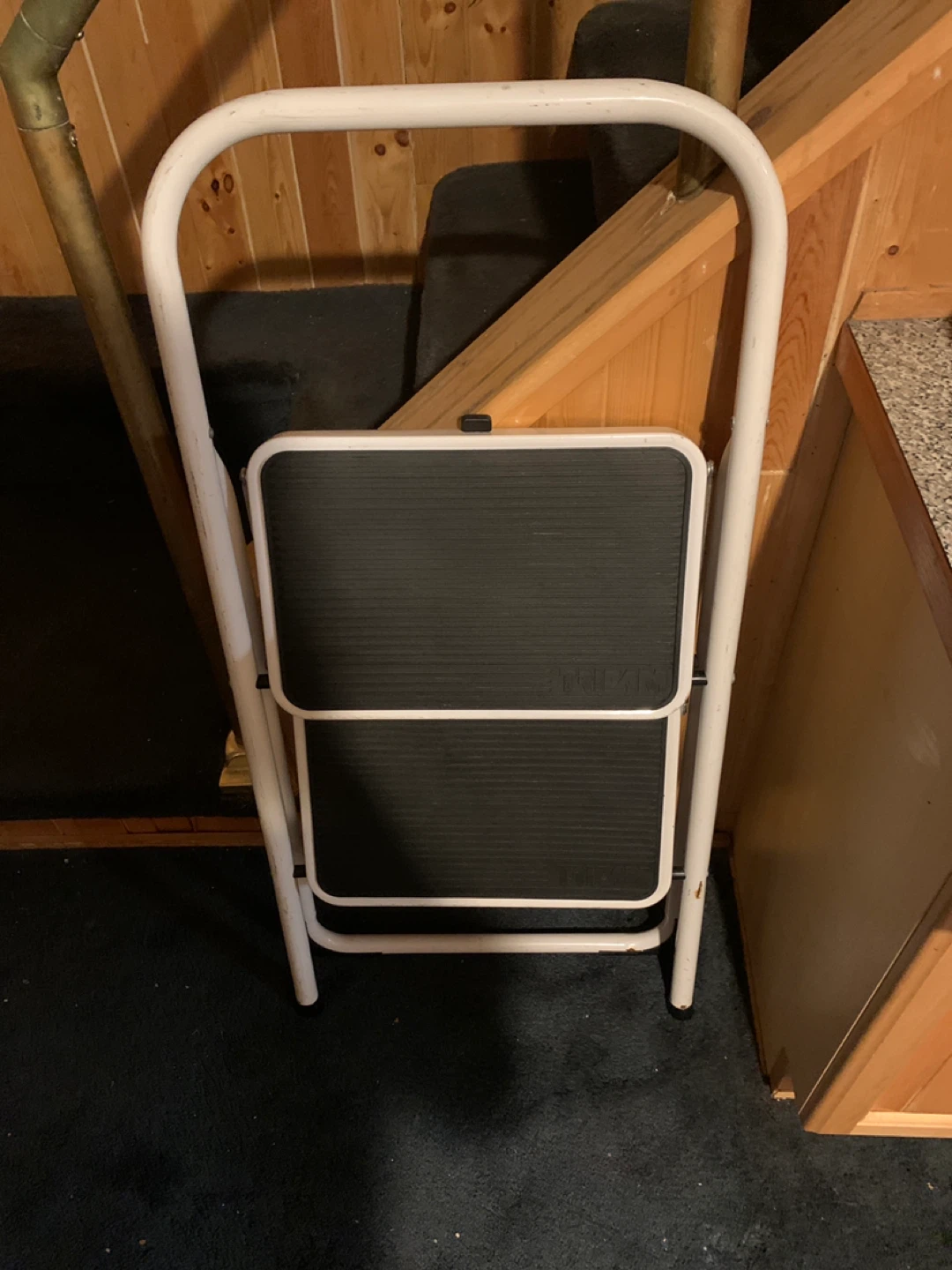 White 2-Step Folding Step Stool Ladder - photo 2