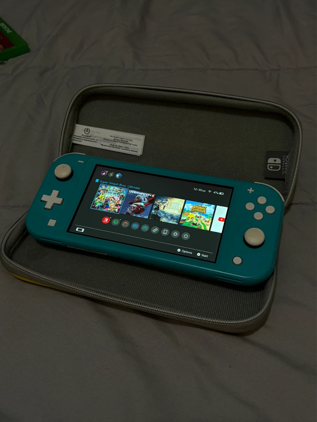 Nintendo Switch Lite Turquoise with Games & Case - photo 4