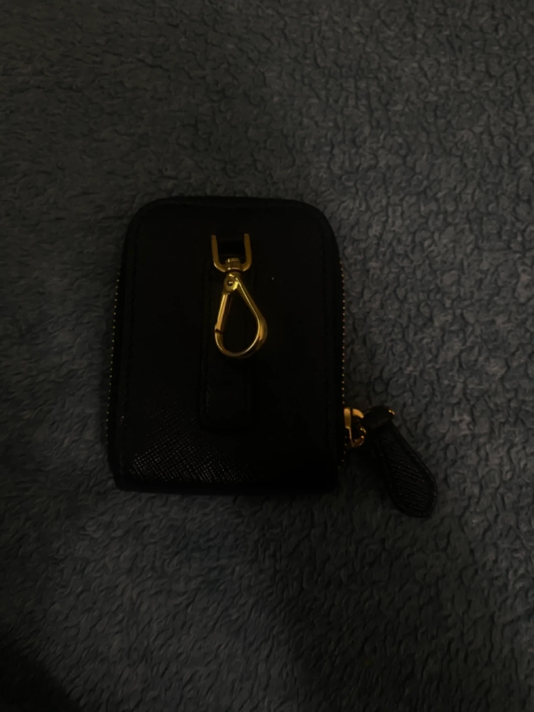 Prada Black Saffiano Leather Coin Pouch - photo 2
