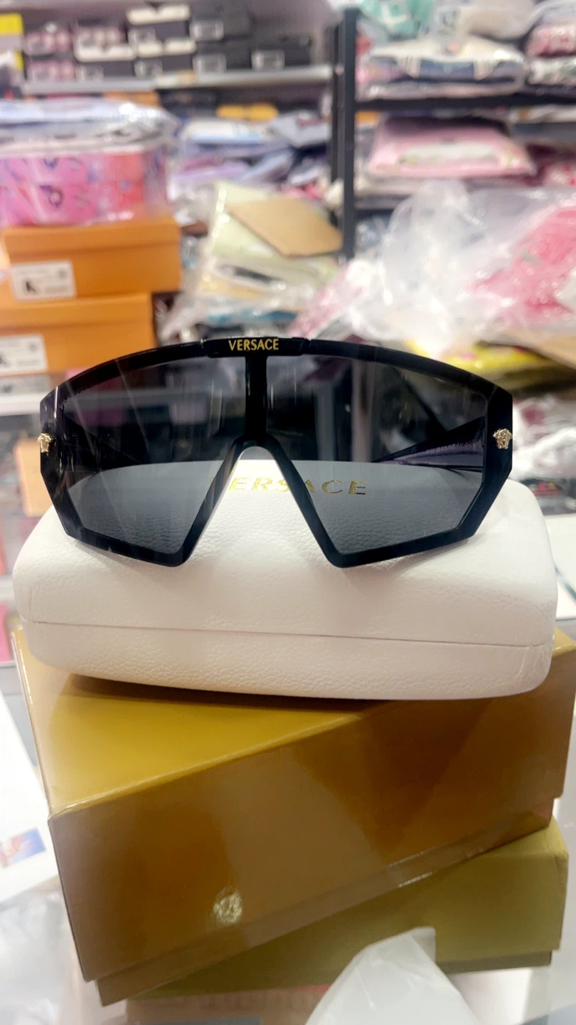 Versace Black Shield Sunglasses - photo 3