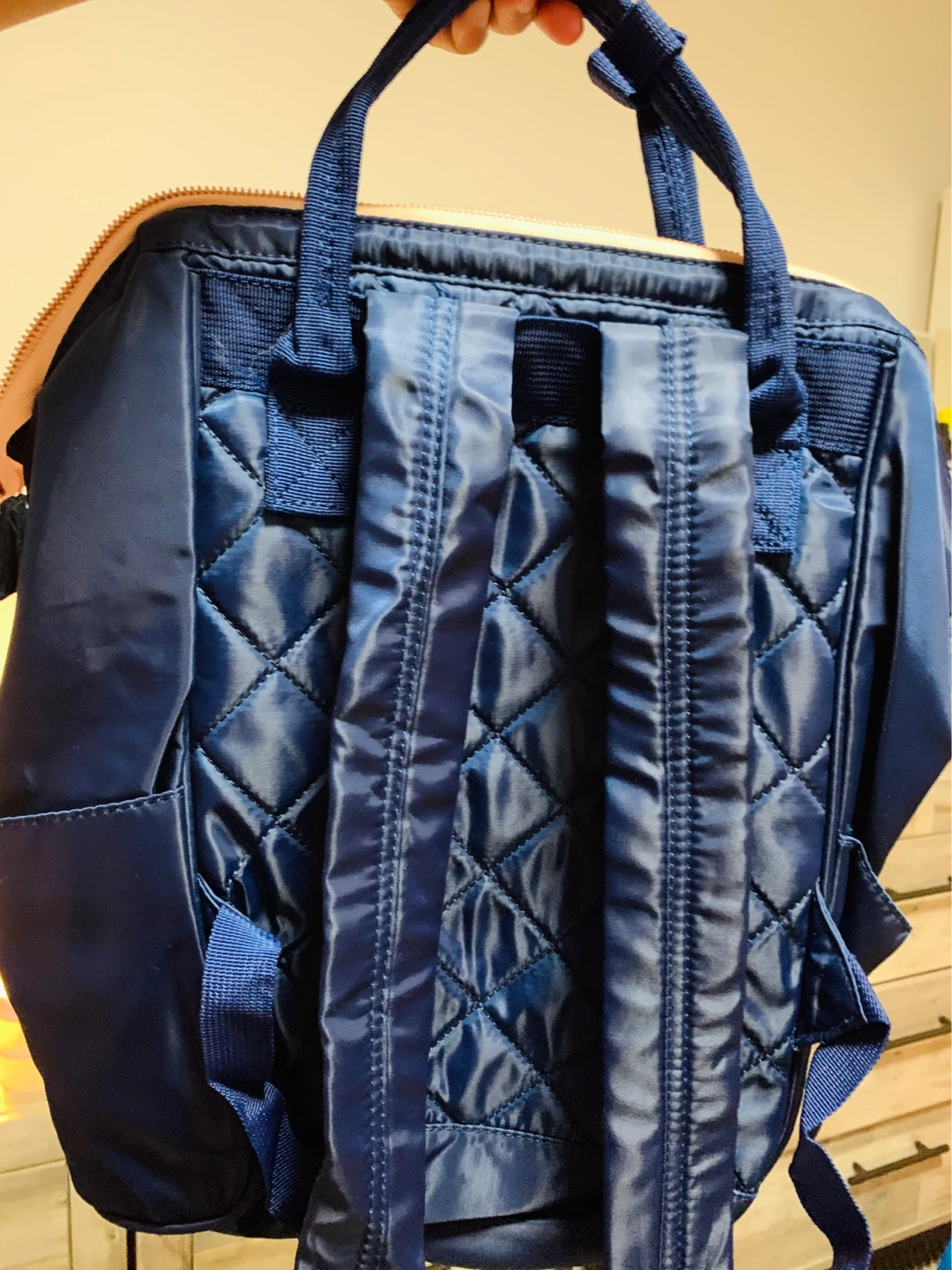 Blue Quilted Backpack - photo 5