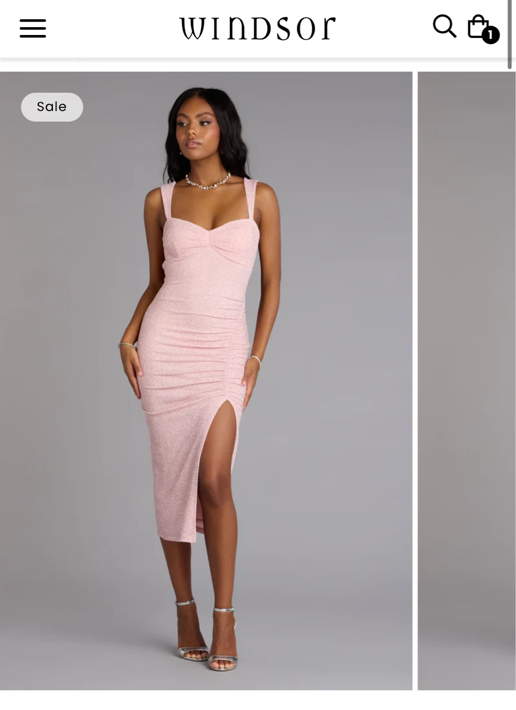 Windsor prom Pink Glitter Dress