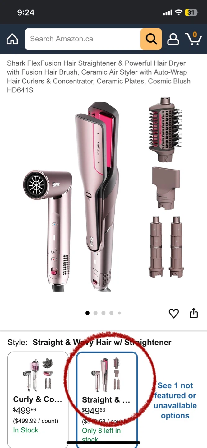 Shark FlexFusion Hair Straightener & Powerful Hair Dryer - photo 2