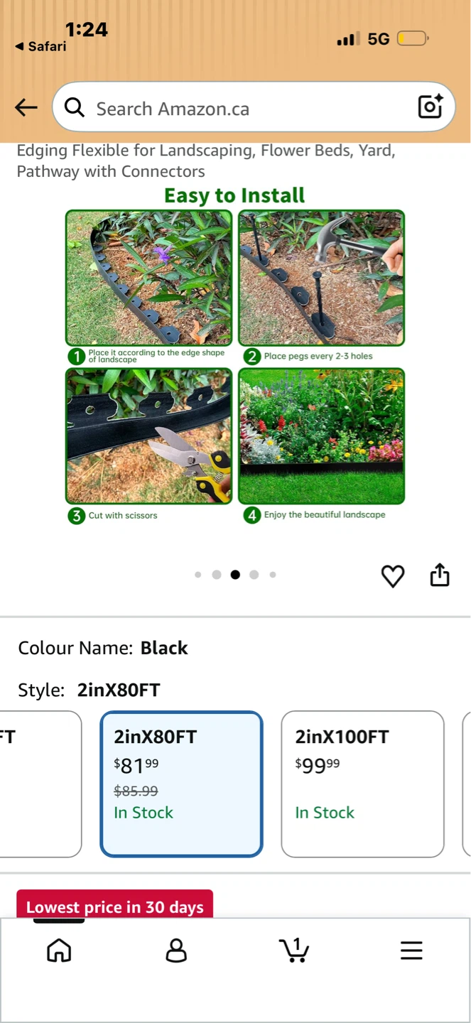 TOCGAID 80FT Landscape Edging Border Kit - photo 2