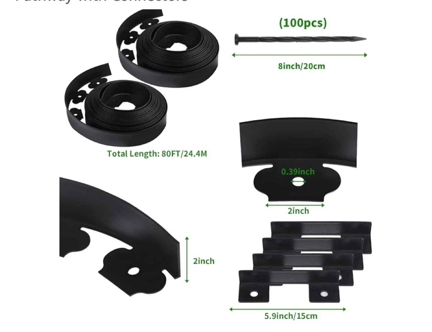 TOCGAID 80FT Landscape Edging Border Kit - photo 5