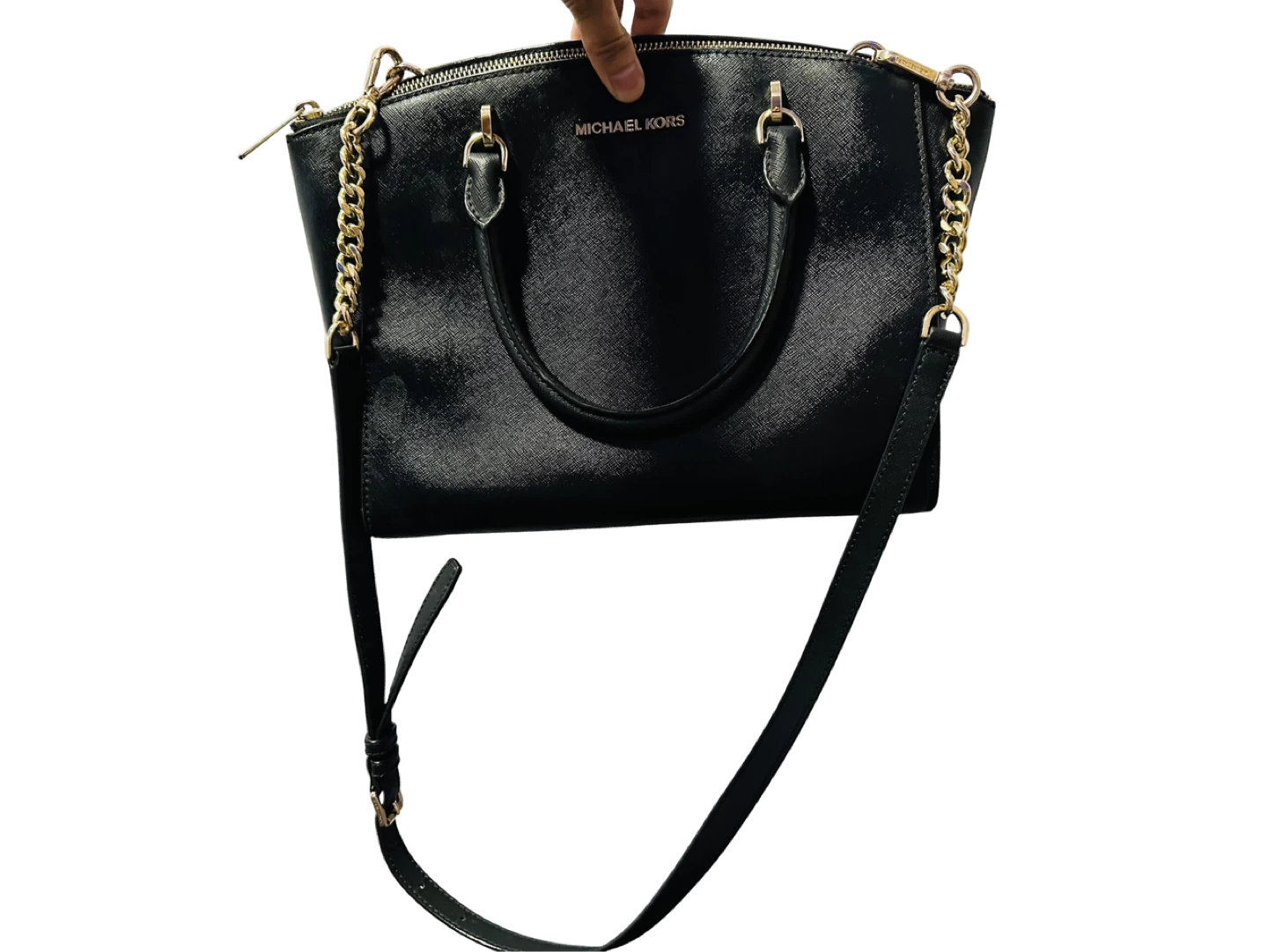 Michael Kors Black Leather Satchel Handbag - photo 2