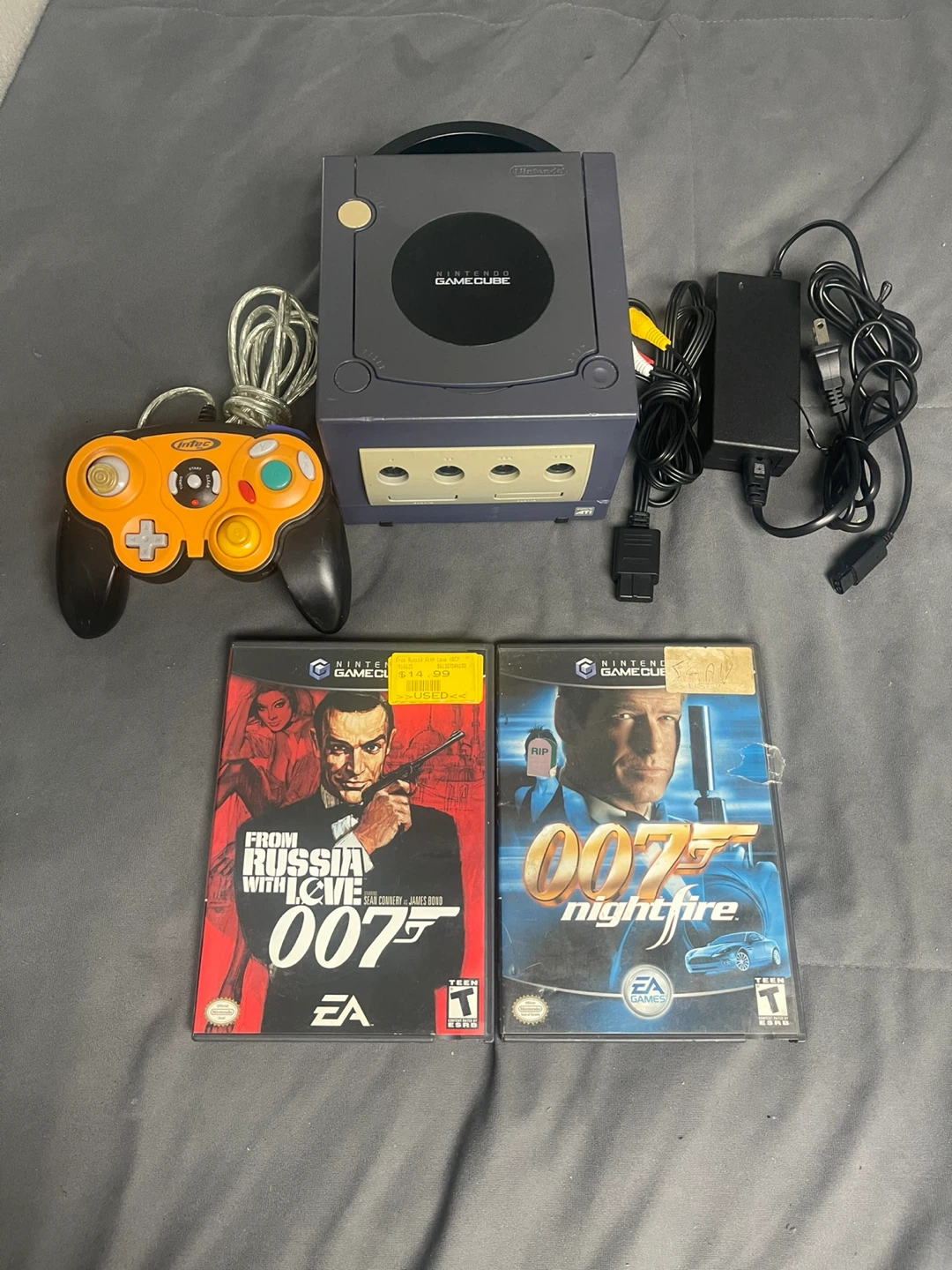 Nintendo GameCube Console with Controller and Games