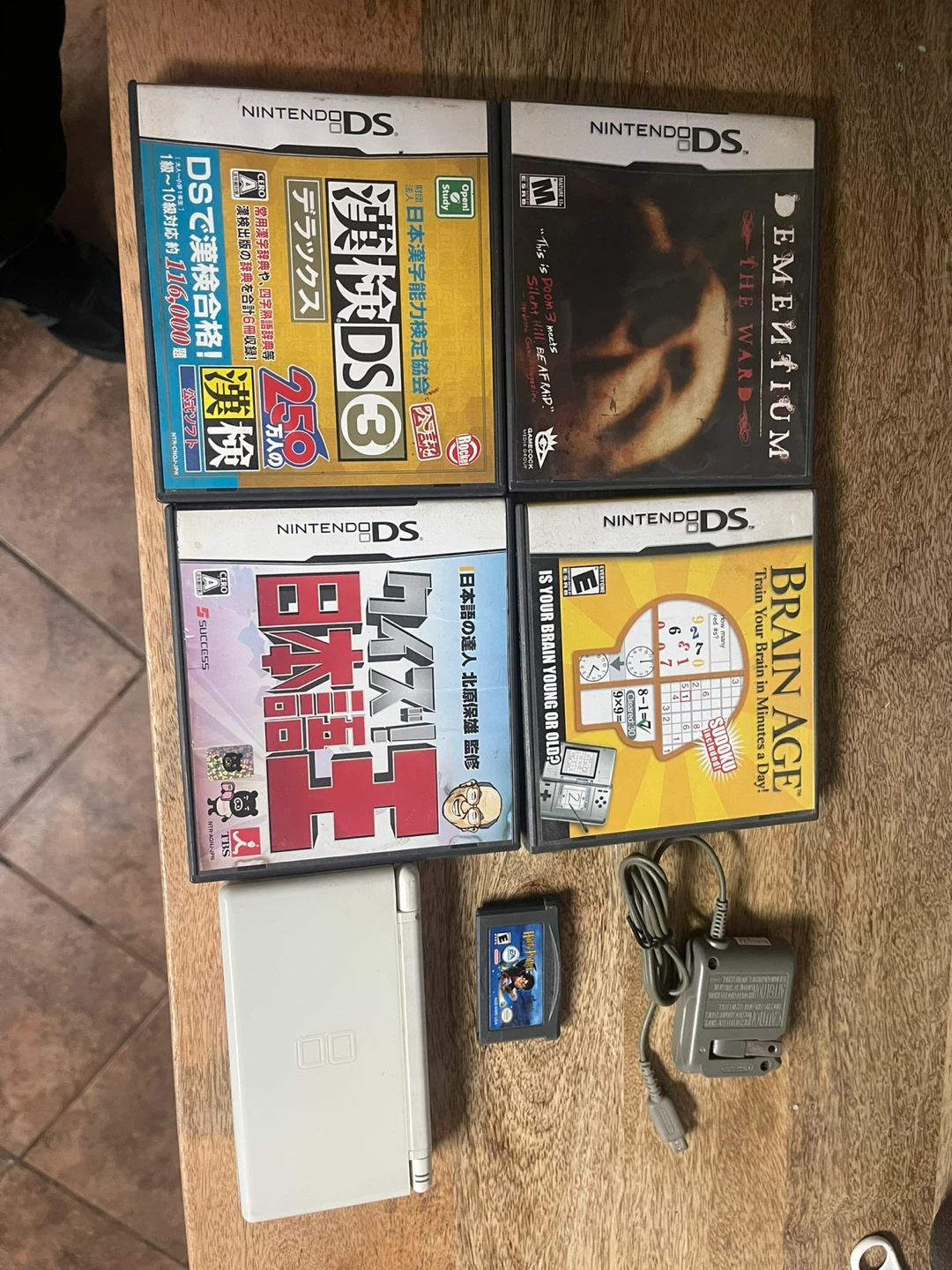 Nintendo DS Lite with 4 Games and Charger