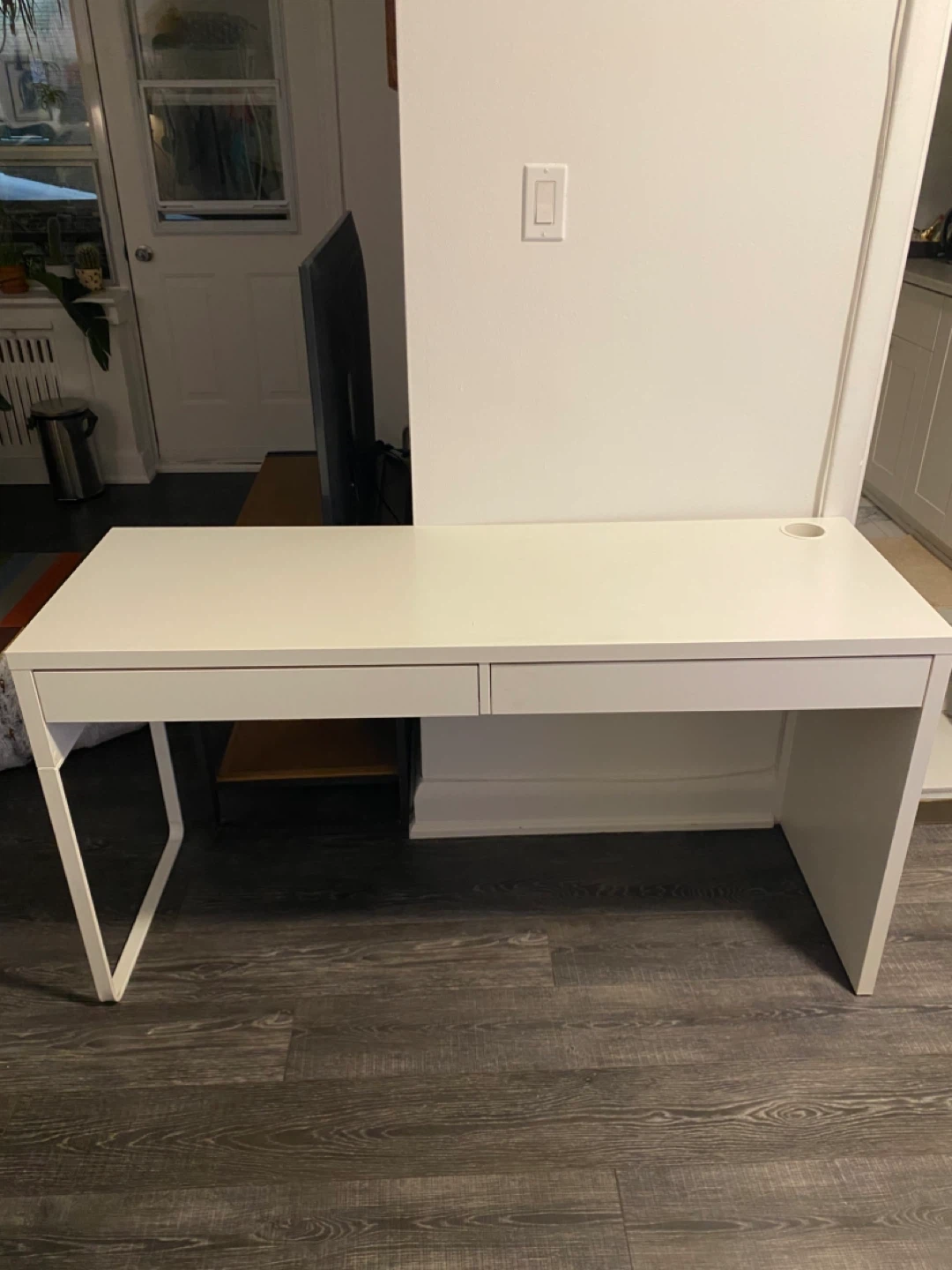 Ikea Micke White Desk with Drawer