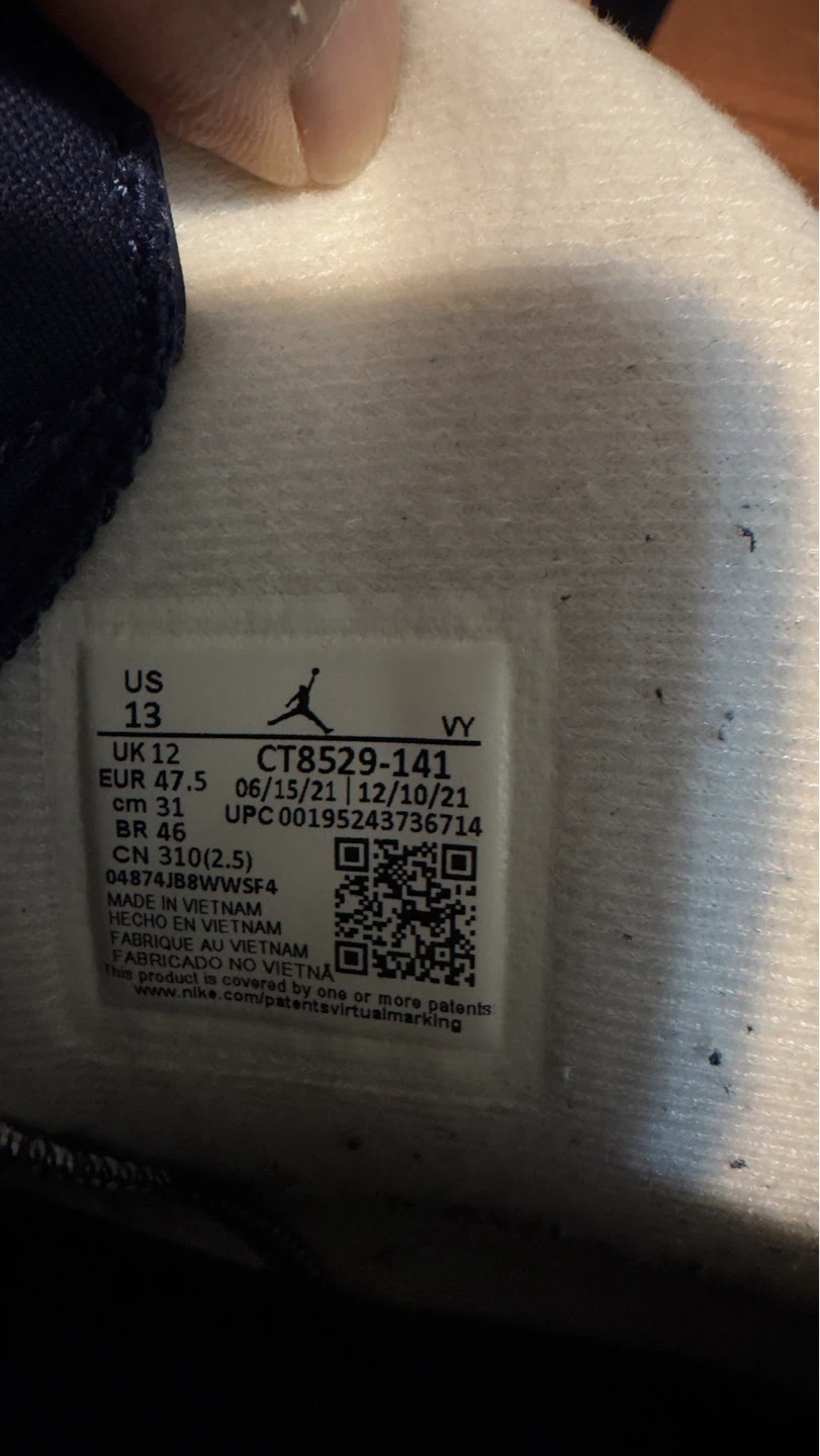 Air Jordan 6 Retro Midnight Navy Size 13 - photo 2