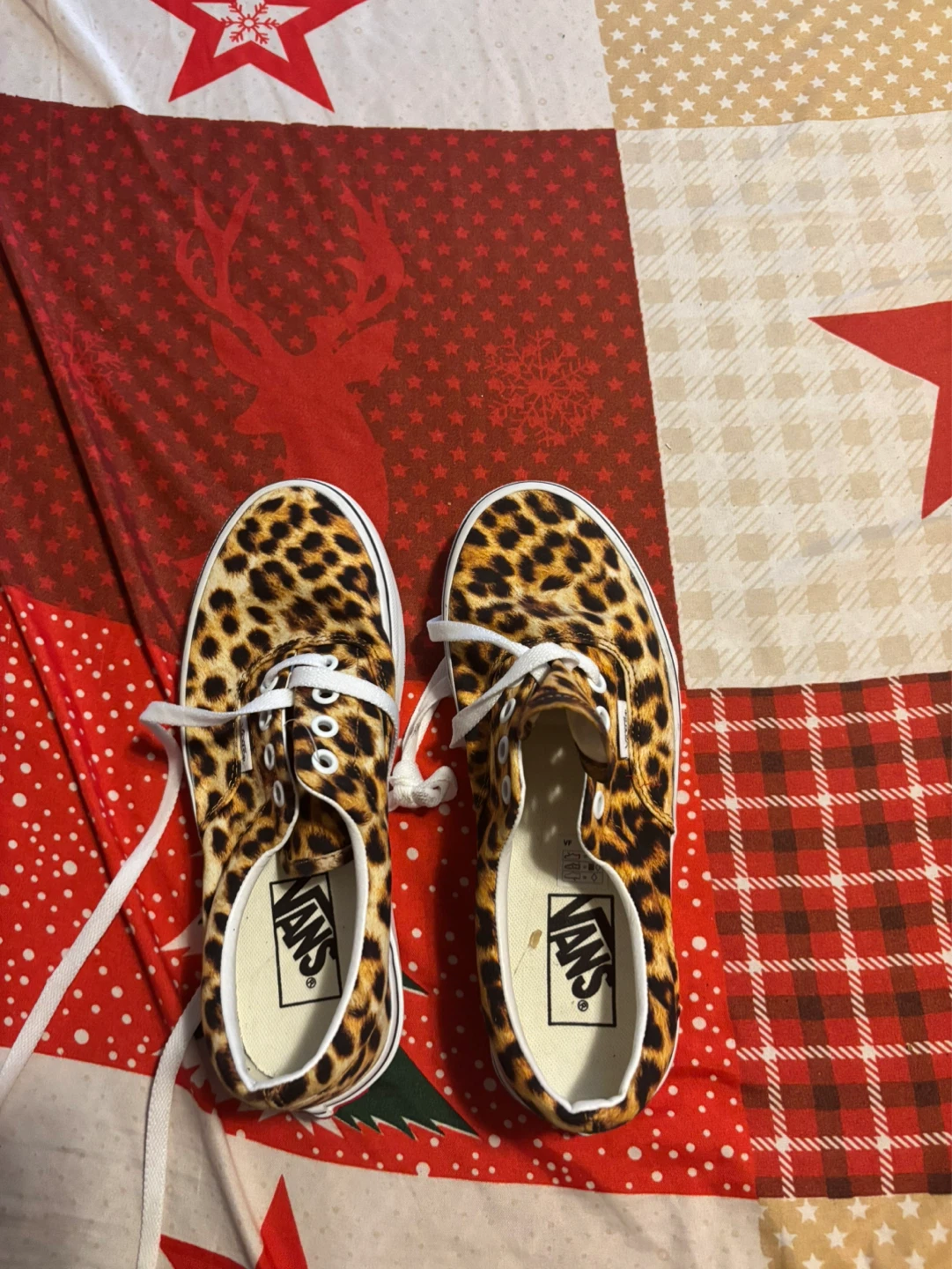 Vans Leopard Print Low Top Sneakers