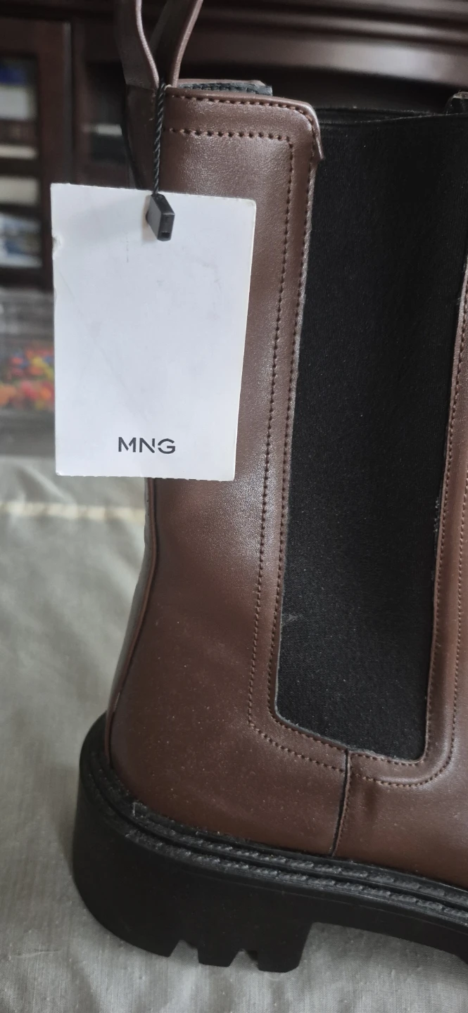 MNG Brown Leather Chelsea Boots - photo 2