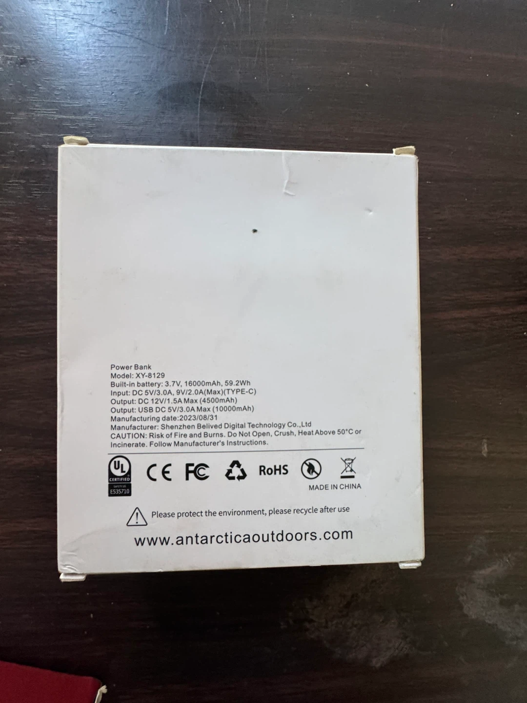 Antarctica Gear XY-8129 Power Bank 16000mAh