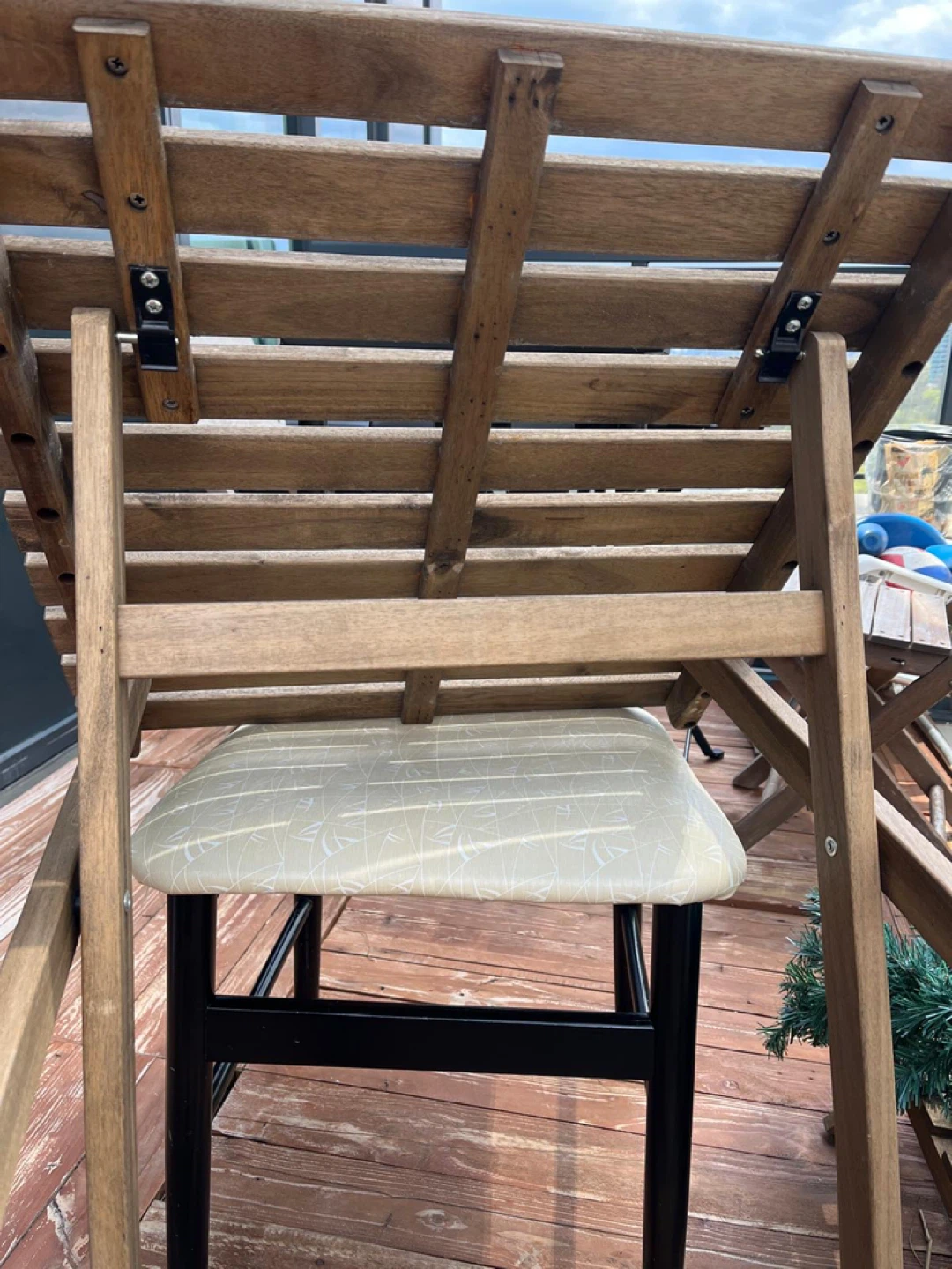 Wooden Bistro Table and Chairs Set - photo 5