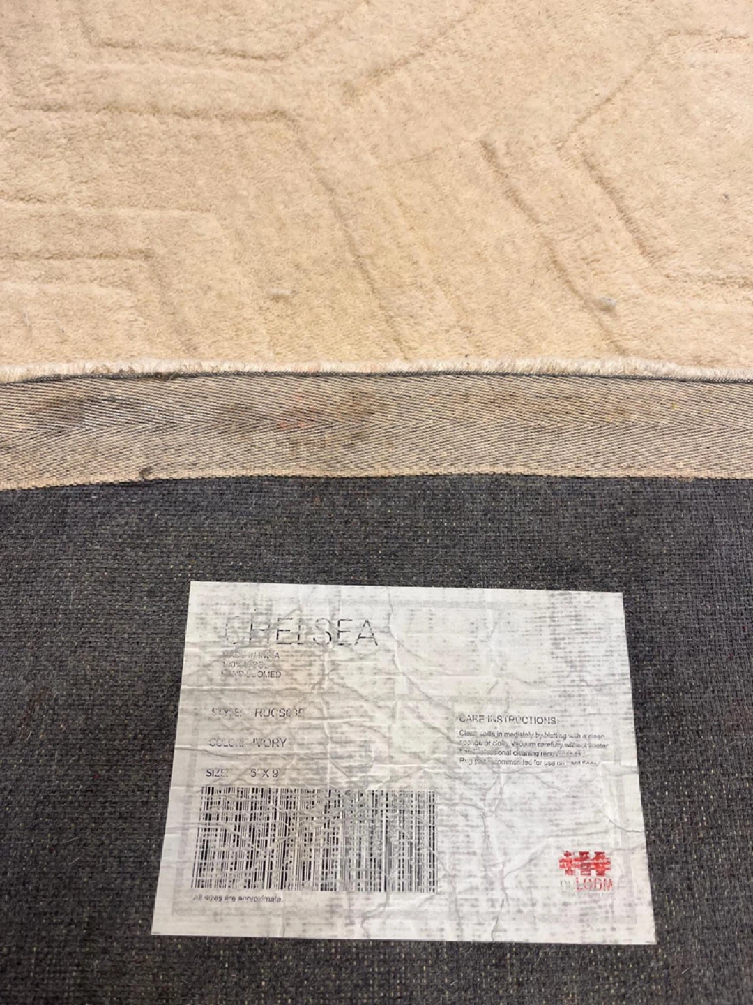 Ruggable 8x10 Washable Rug Beige Geometric - photo 4