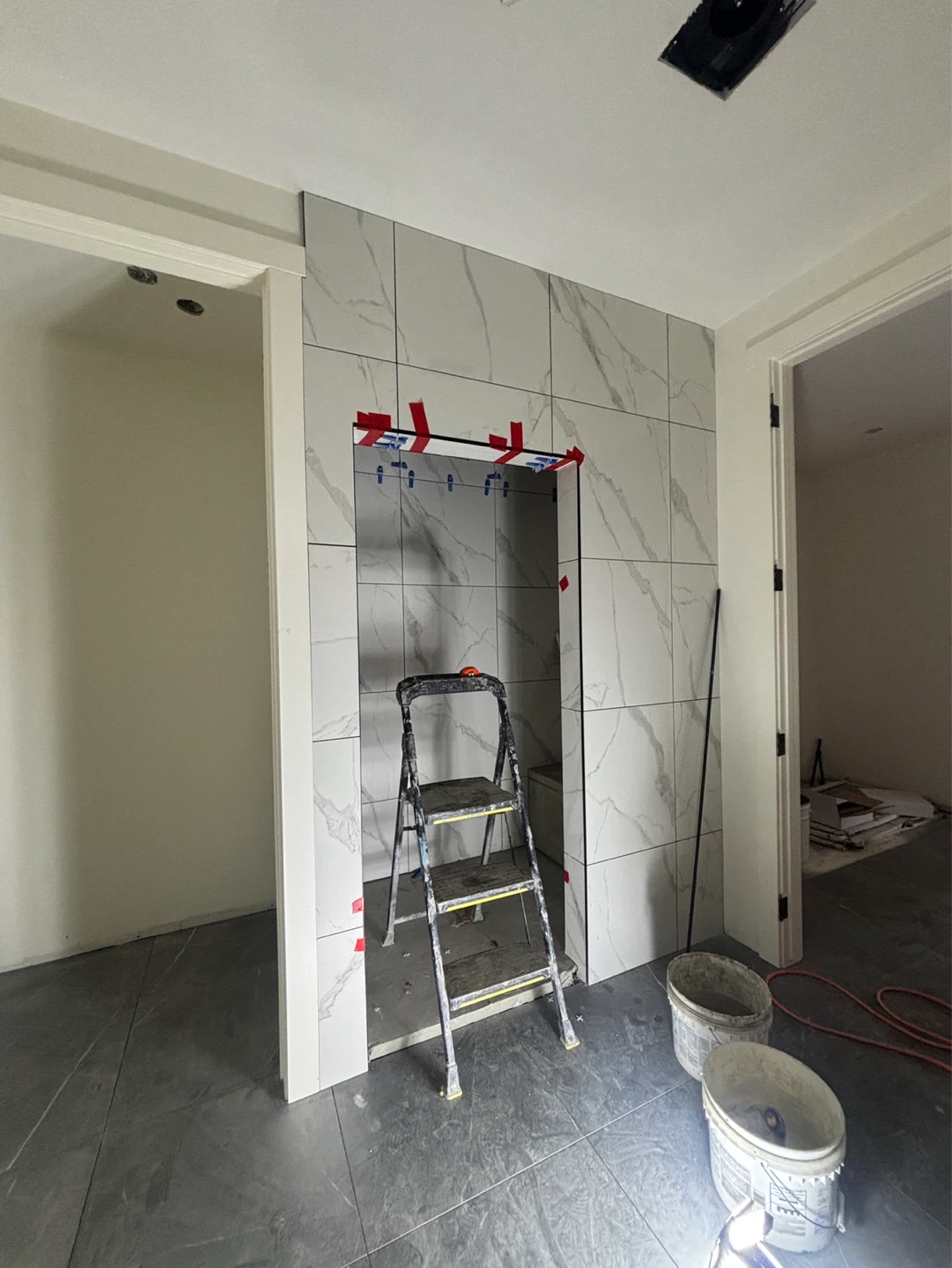 Marble Pattern Tiles for Fireplace or Accent Wall - photo 2