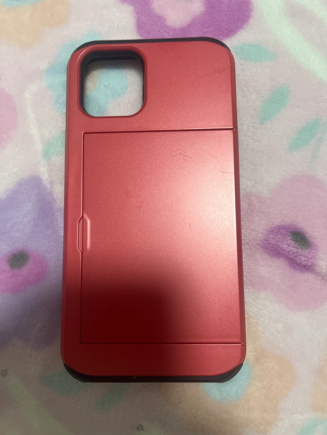 Red Phone Case with Card Holder
