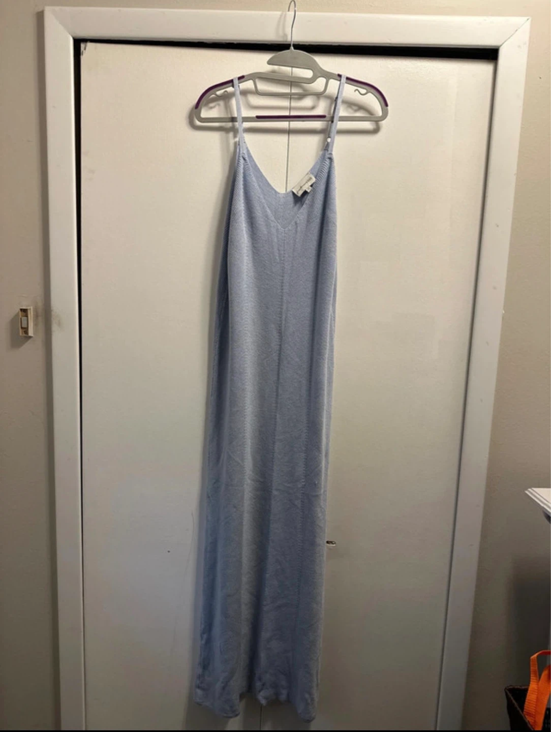 Freshman 1996 Blue Spaghetti Strap Maxi Dress